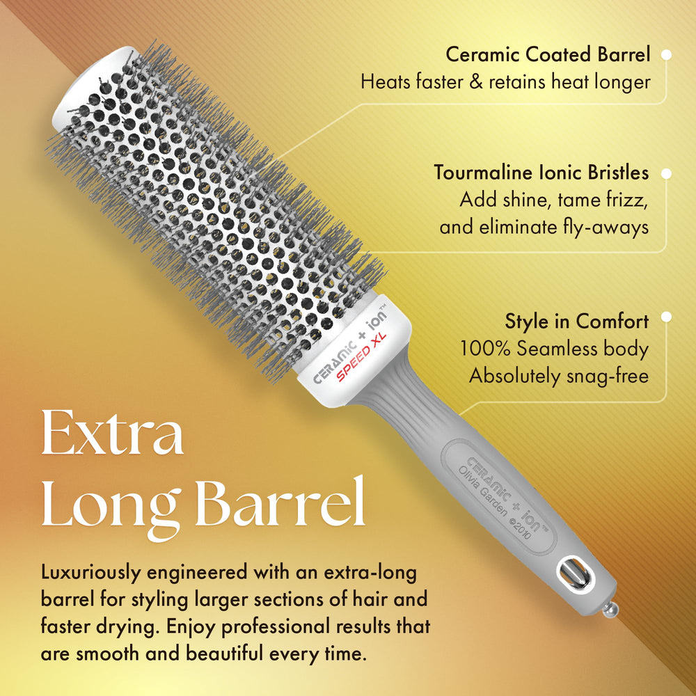 Olivia Garden Ceramic Ion Speed XL ergonomic grip for comfortable styling