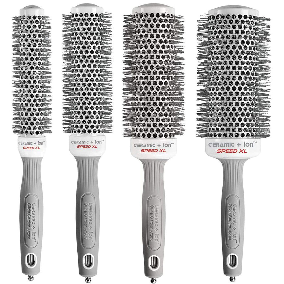 Olivia Garden Ceramic + Ion Speed XL extra-long barrel for faster, smoother blowouts.