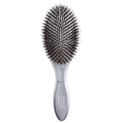 Olivia Garden Ceramic Ion Supreme Paddle Brush front view with boar and ionic bristles for smooth results.