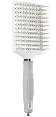 Olivia Garden Ceramic + Ion XL Pro Paddle Brush front view with vent for quick drying
