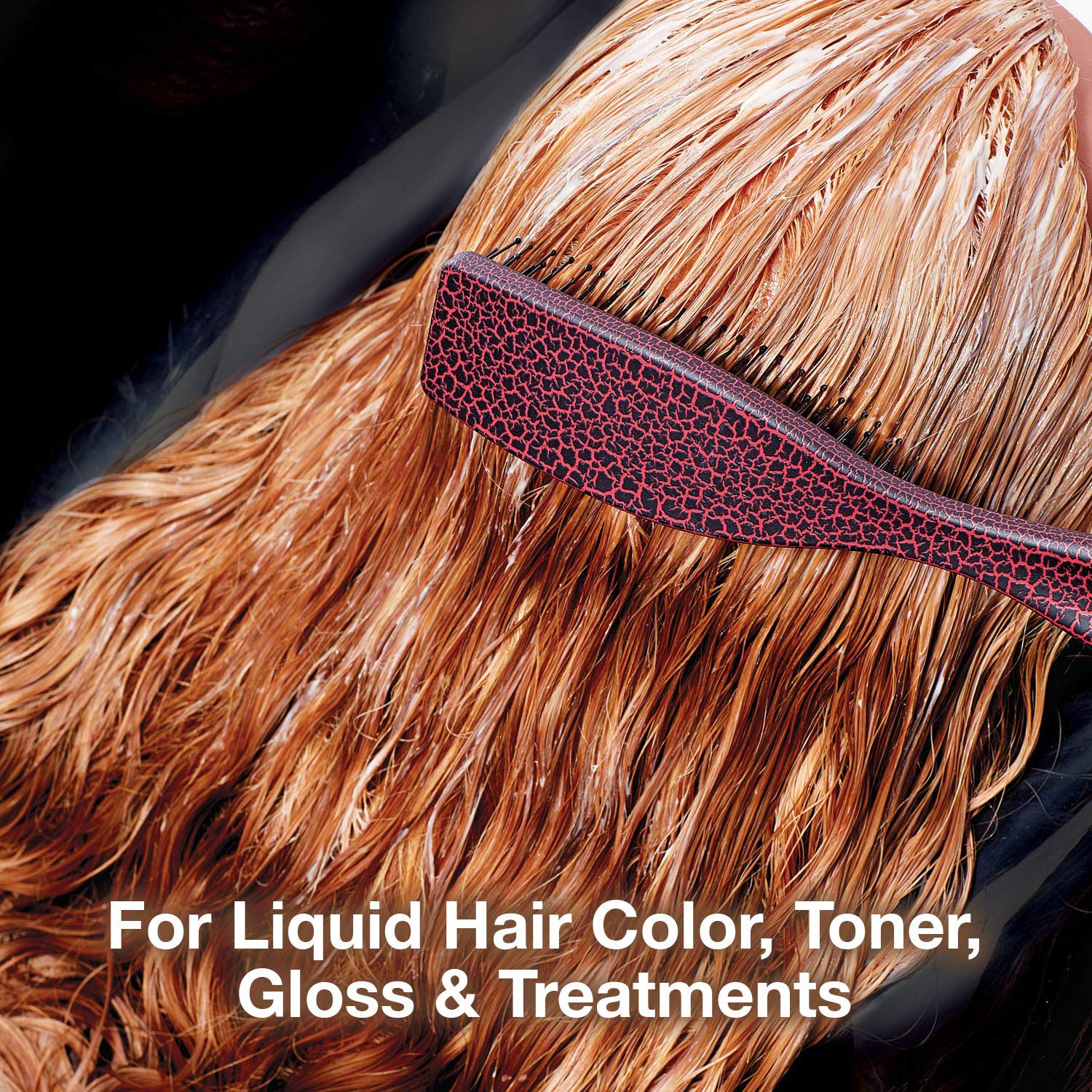 Olivia Garden iBlend teal-color brush highlights the color-treatment pairing for professional results.