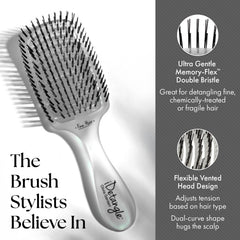 Dual-curve head hugs scalp for comfort and precise control