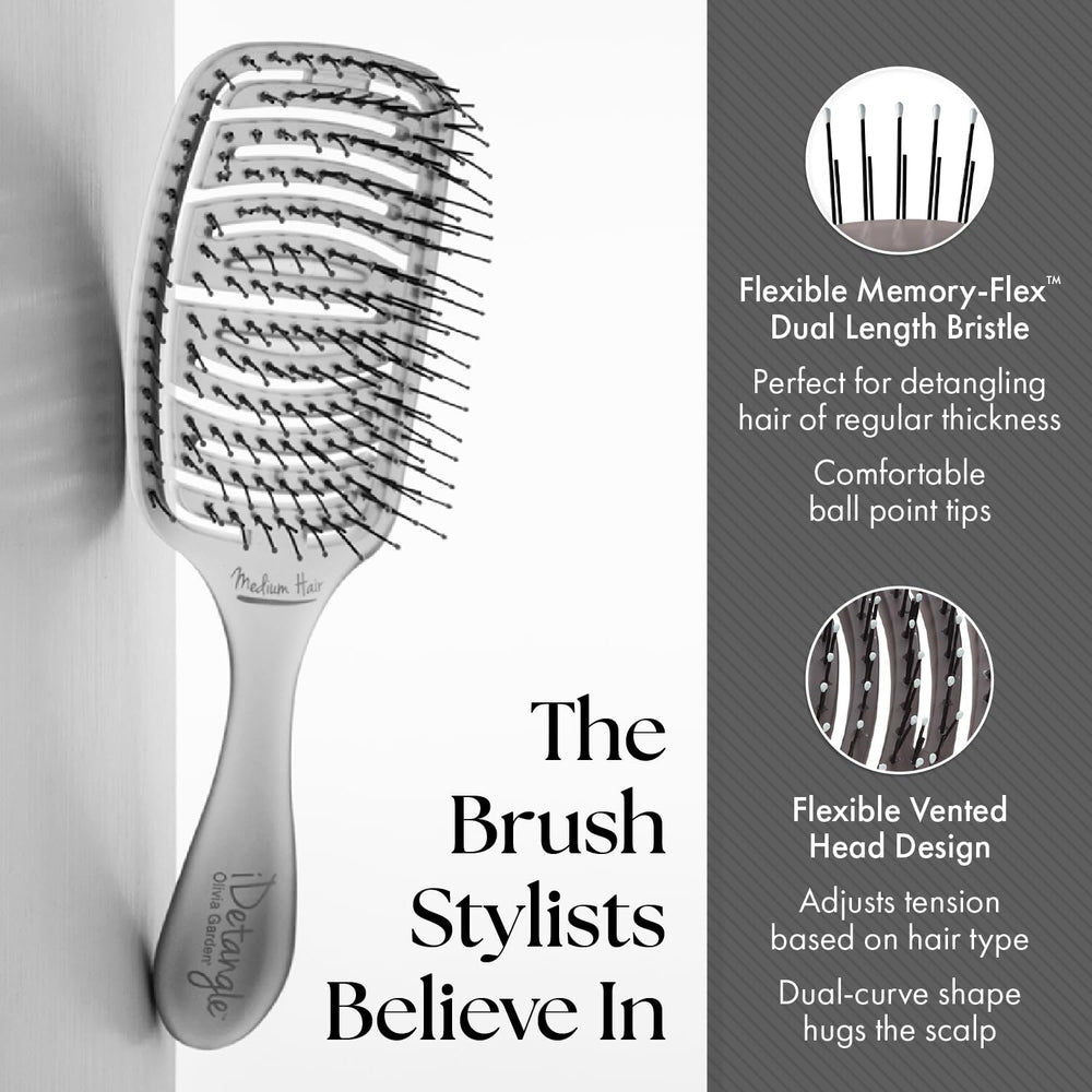 Olivia Garden iDetangle unibody snag-free build prevents hair catching.