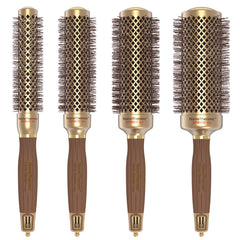 Olivia Garden NanThermic ceramic-barrel heats quickly for efficient, smooth blowouts.