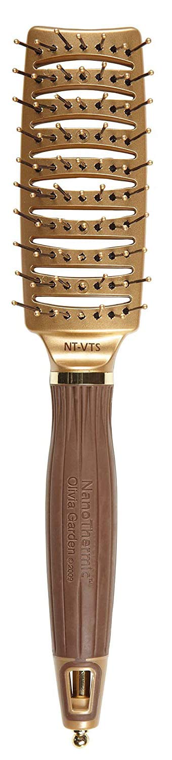 Olivia Garden NT-VTS vent brush main view showing ergonomic design for comfortable styling.