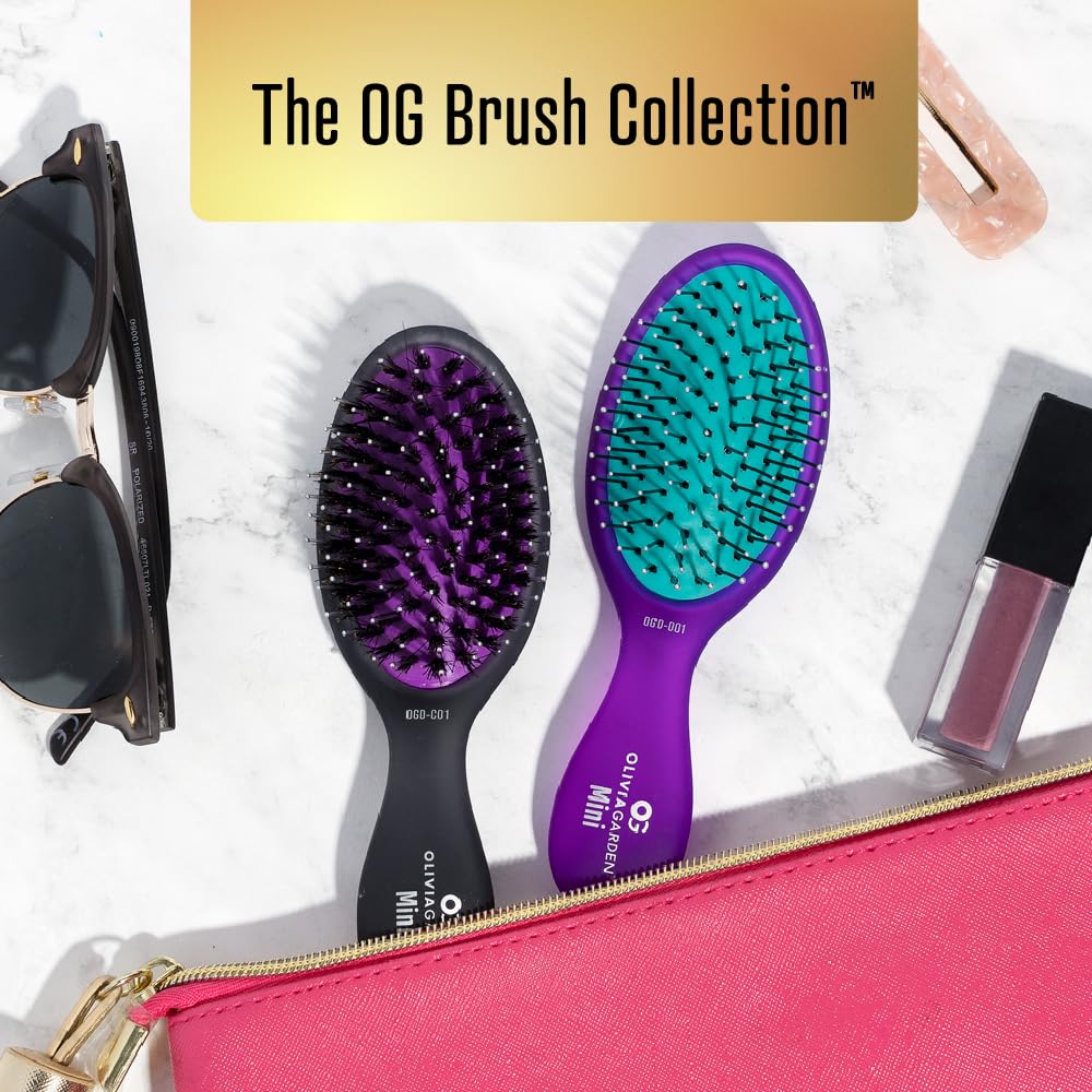 Olivia Garden OG Brush Styler compact mini design ideal for travel.