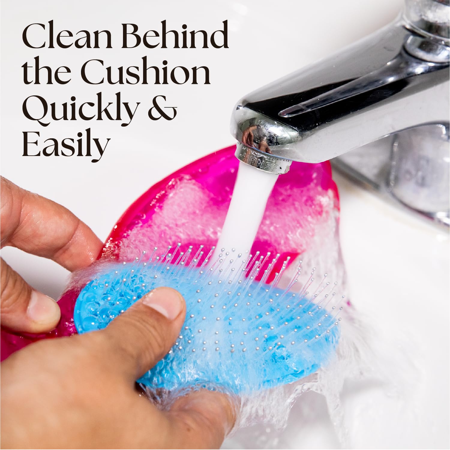 Olivia Garden OG Brush Styler cushion cleaning behind cushion for hygiene