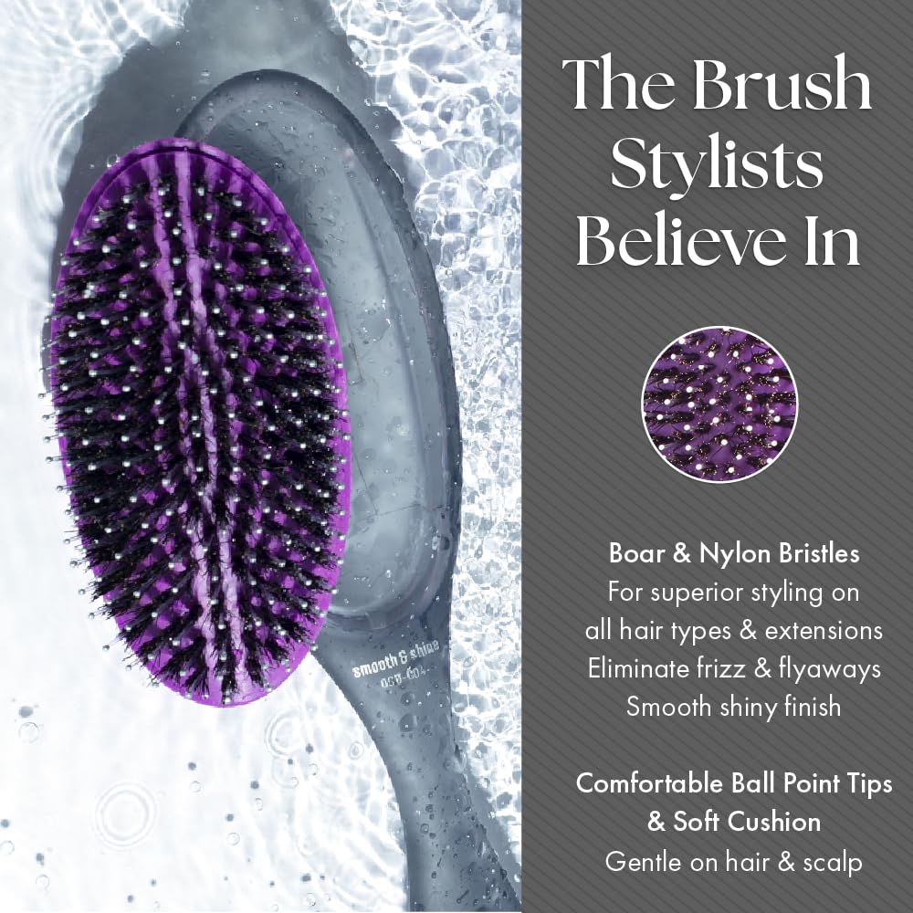 Olivia Garden OG Brush Styler scalp massage feature offers gentle scalp contact
