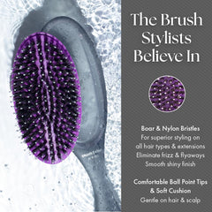 Olivia Garden OG Brush Styler scalp massage feature offers gentle scalp contact