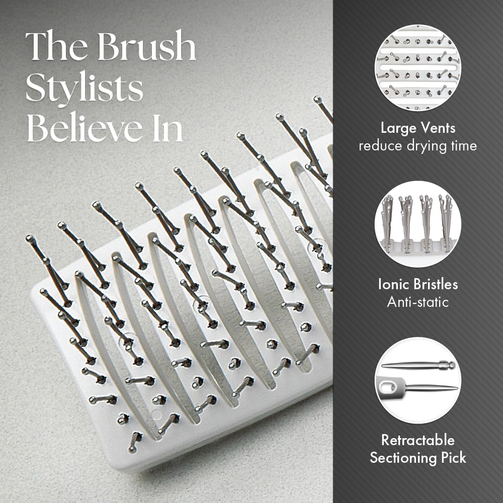 Olivia Garden Ceramic and Ion Turbo Vent Pro aids quick drying and smoother finish.