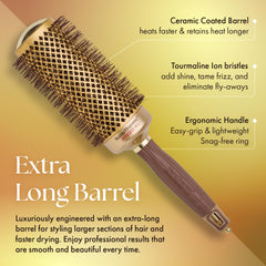 Olivia Garden retractable-sectioning-pick aids precise parting during styling.