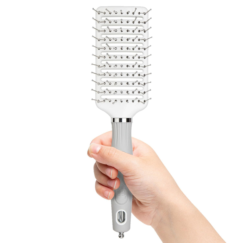 Olivia Garden brush bristles detail for gentle detangling and frizz control.