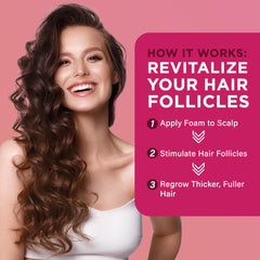 OLIVITA Minoxidil Foam dispense action supports mess-free daily use