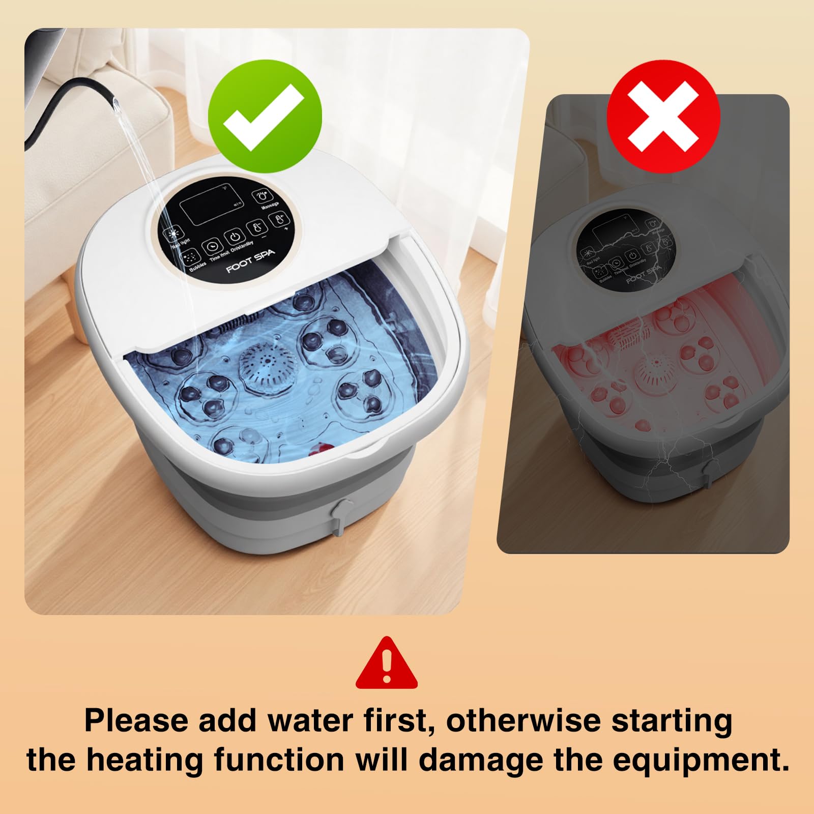 Olixie foot spa portable for home, office, or travel foot care.