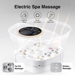 Olixie foot spa remote control enables easy session adjustments for hands-free relaxation.