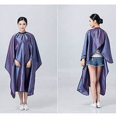 OLizee purple cape neck-closure showcases adjustable fit for adults