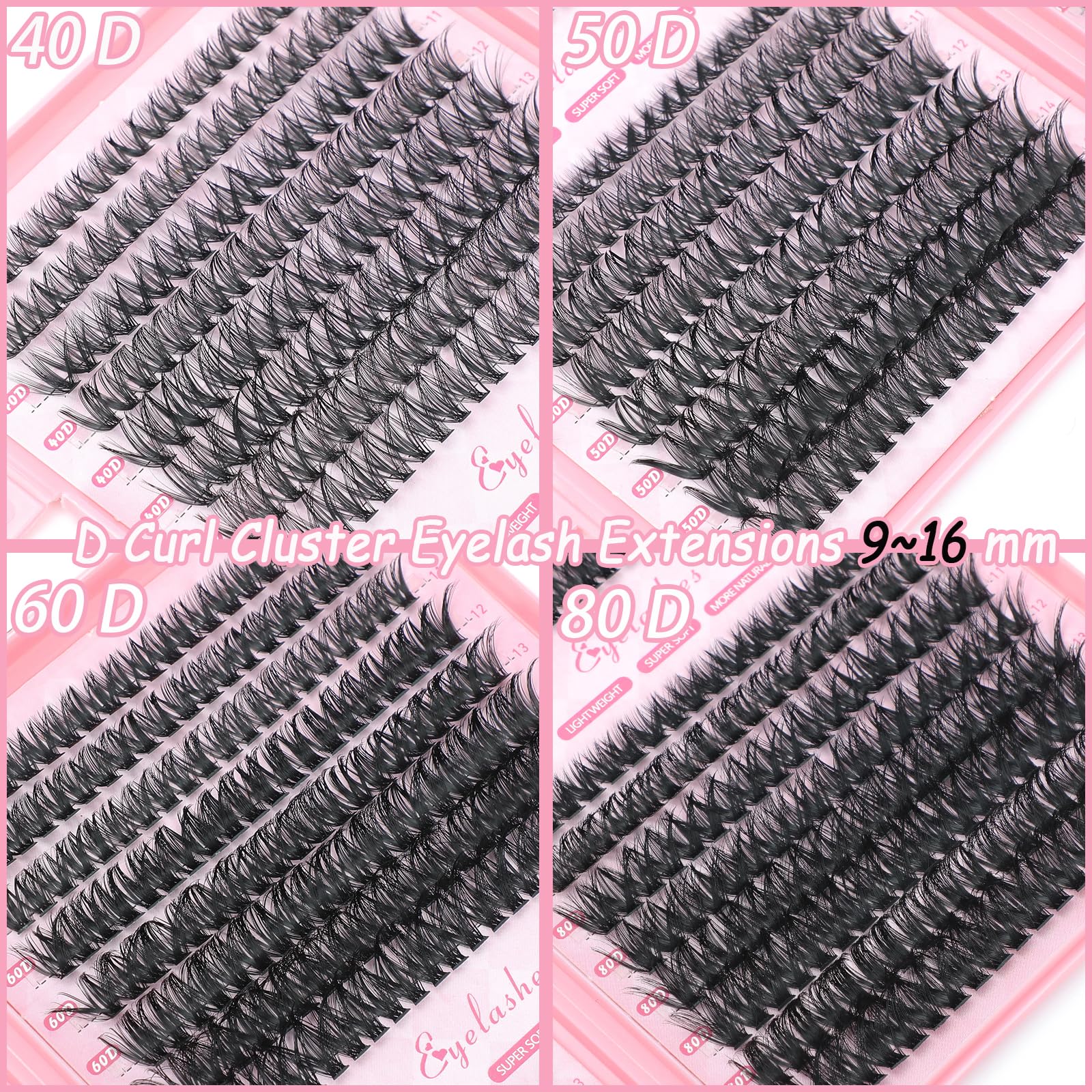 OLLAVO Lash Clusters Kit soft band design for comfortable wear