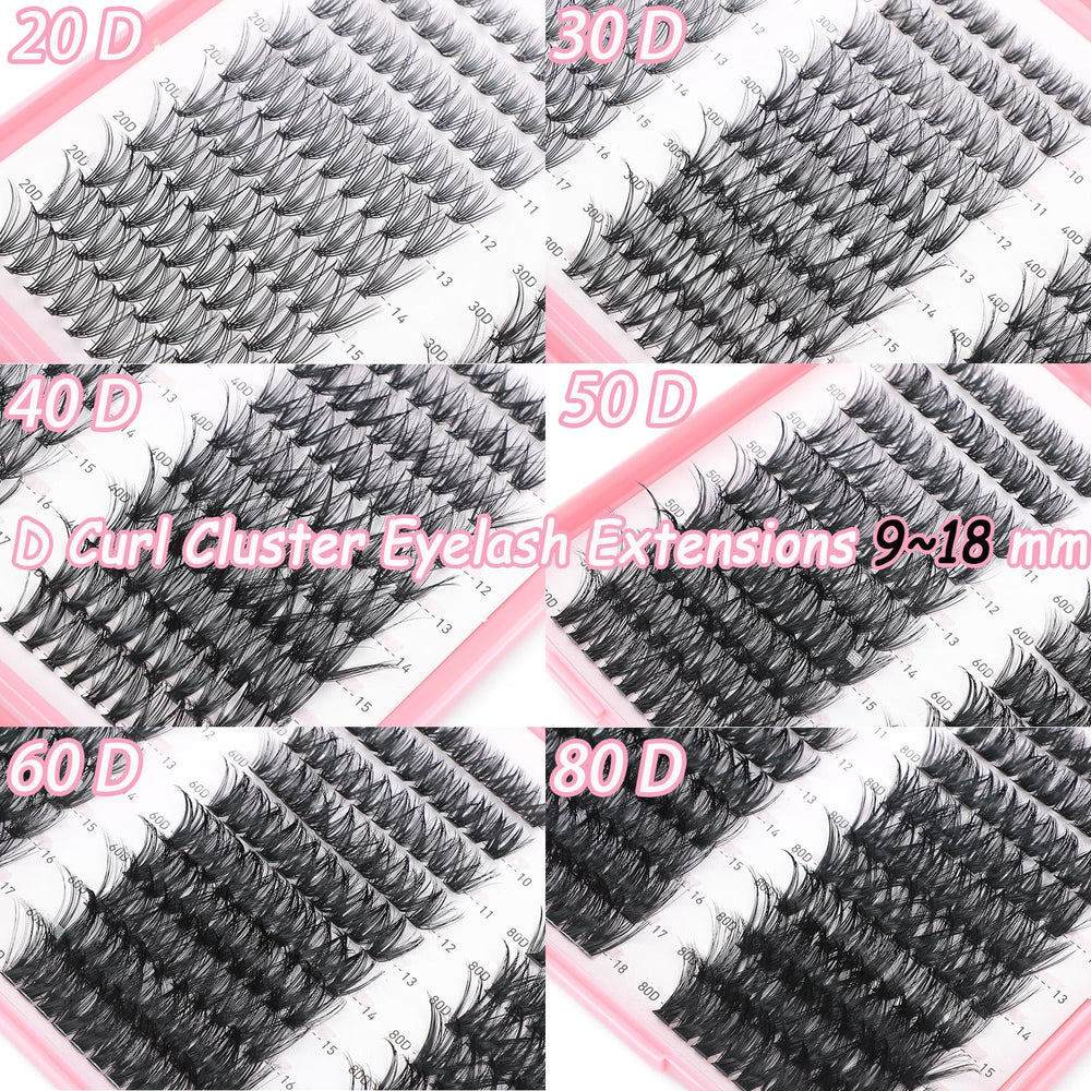 OLLAVO Lash Clusters Kit tools included: bond, seal, tweezer, remover, brush