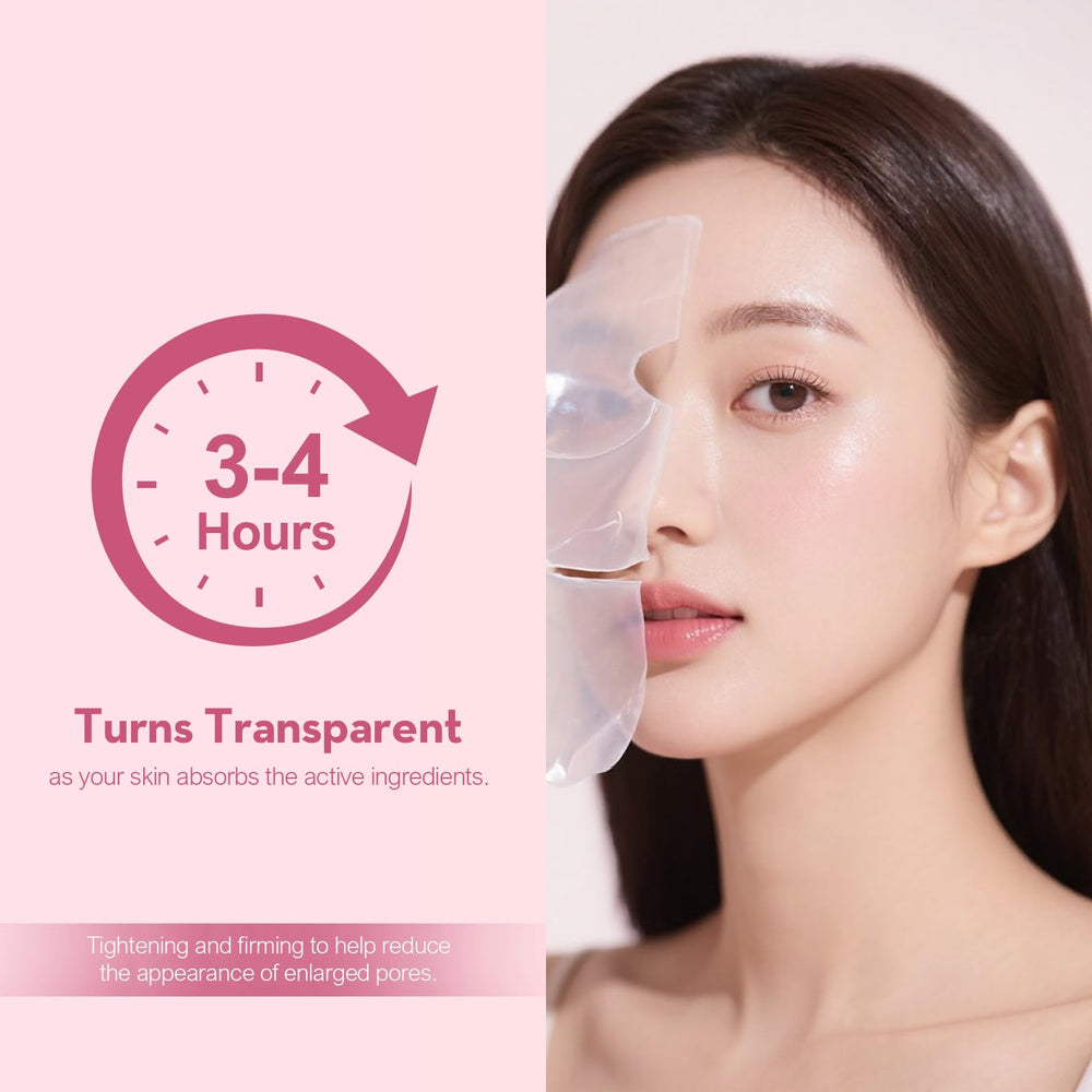 OLLM Korean Overnight Mask applying sheet demonstrates nighttime use for deep moisturization.