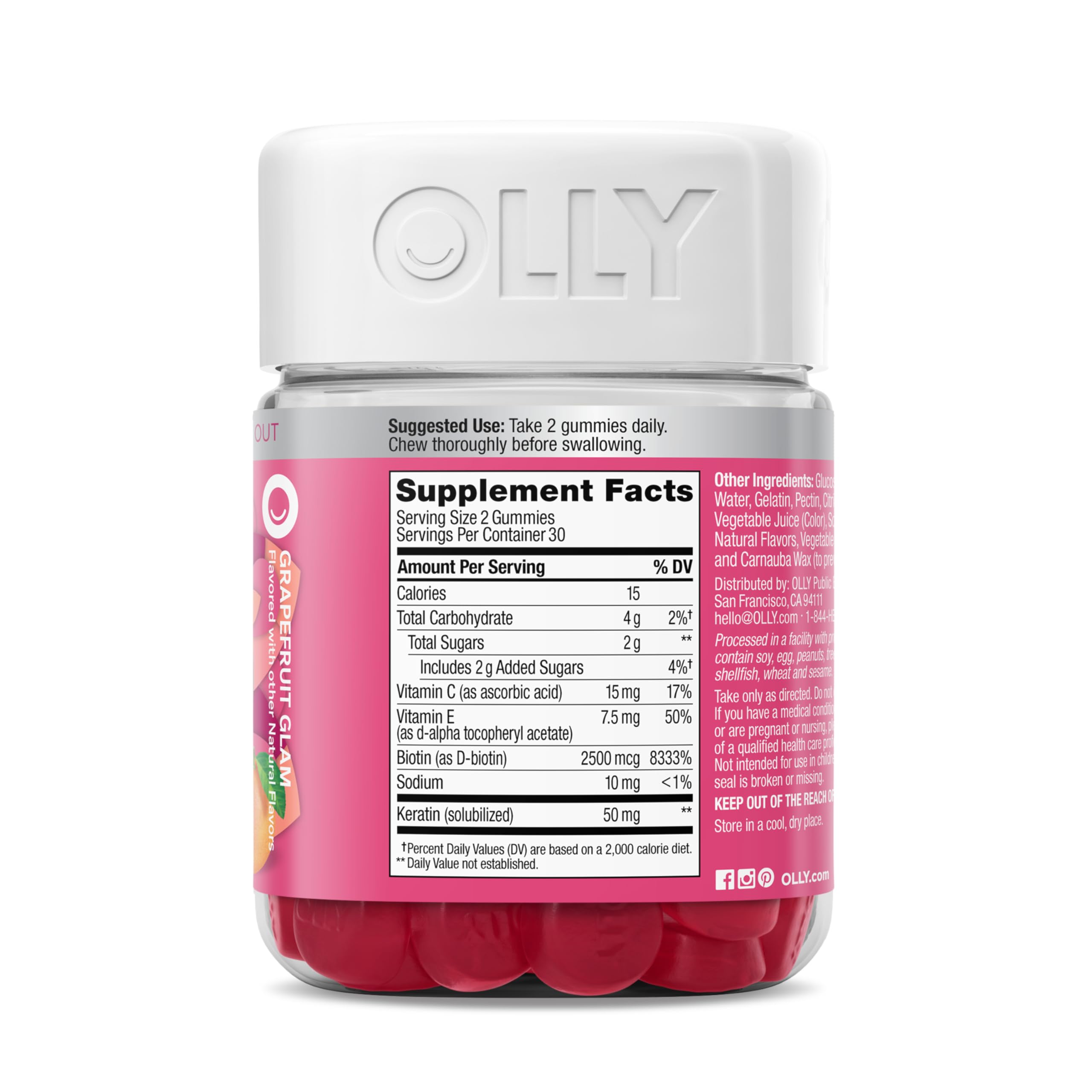 OLLY gummies by a planner depicting daily routine timing and convenience