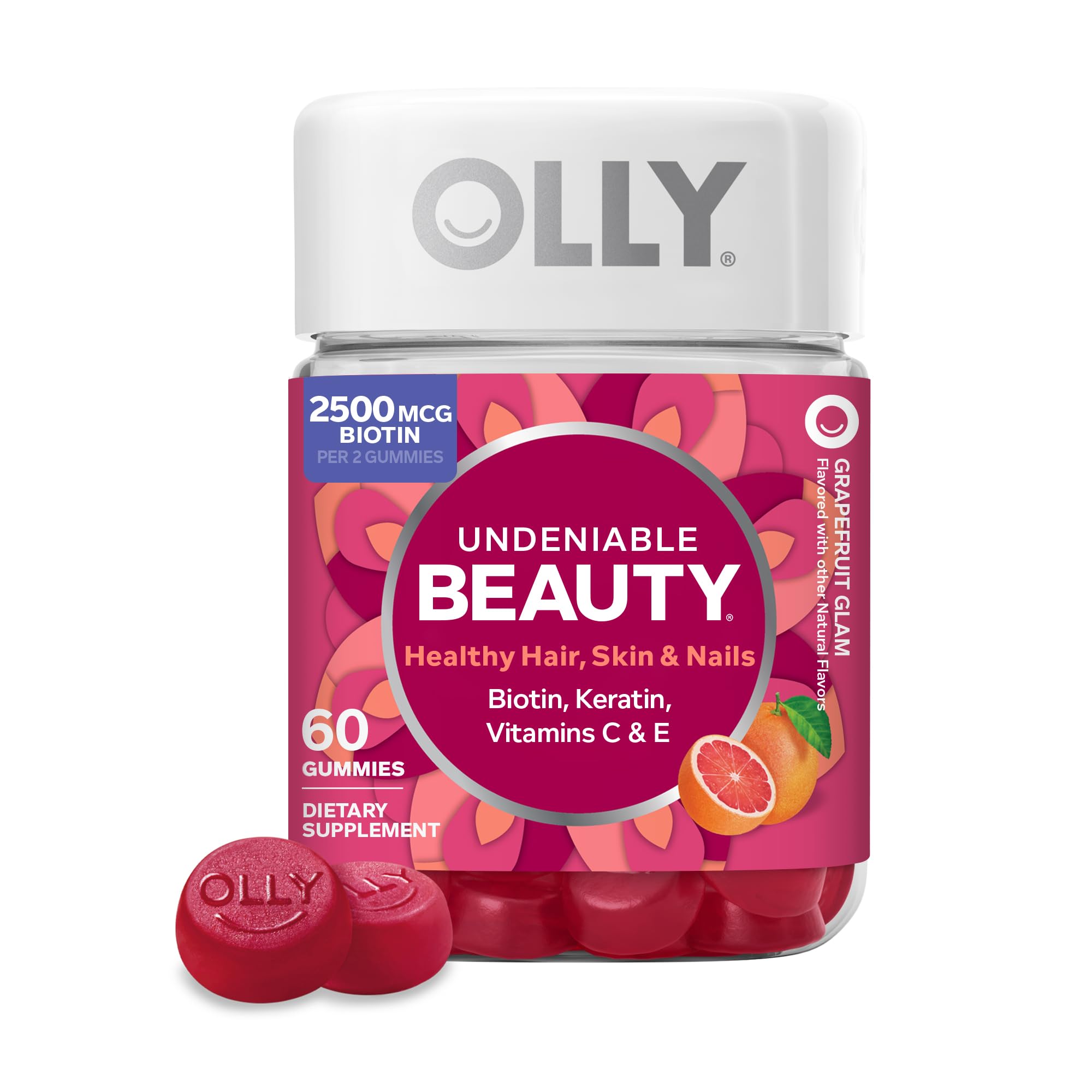 OLLY front packaging showing bottle and label for easy recognition and benefit