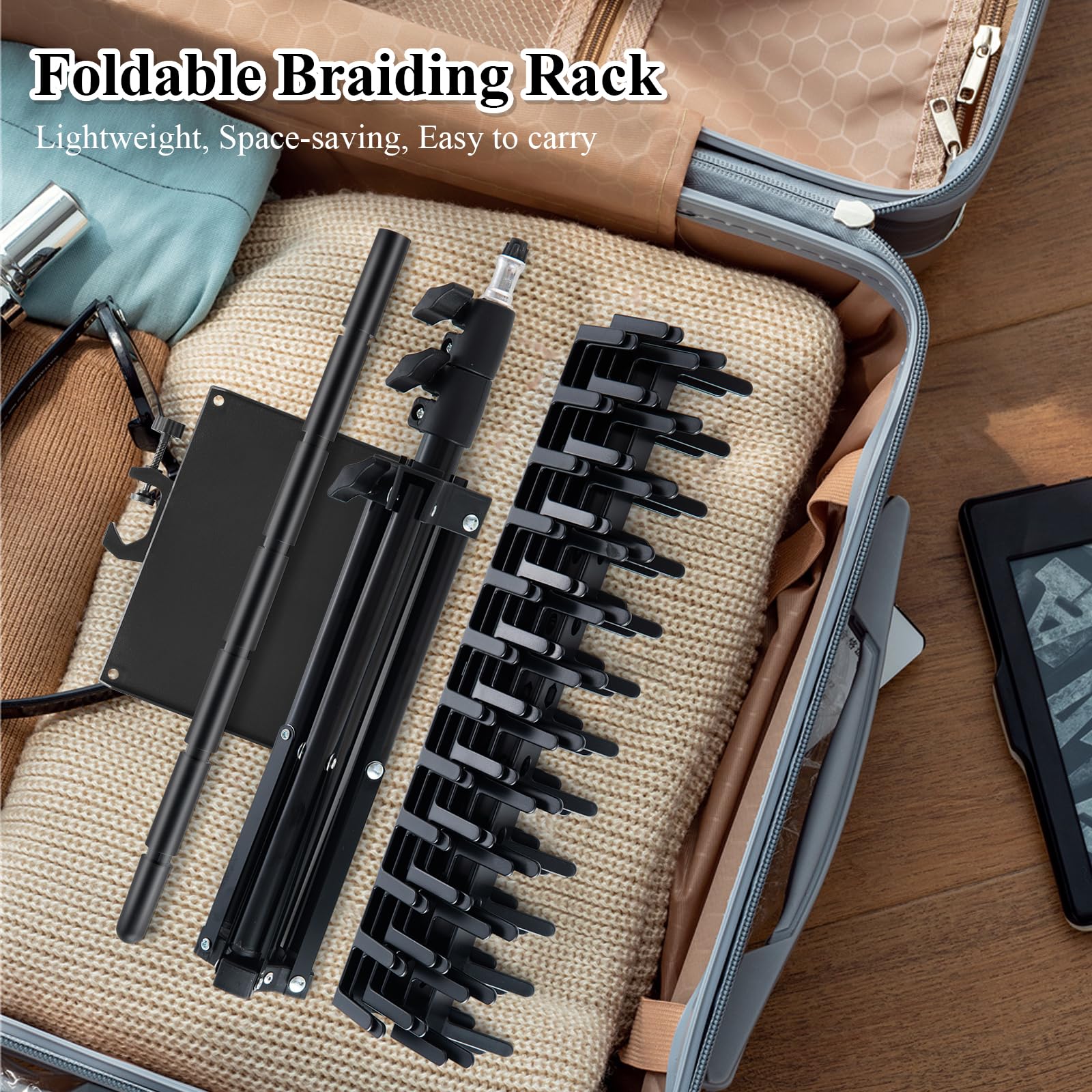 OLMRJKD included combs and clips support quick practice and on-the-spot braiding.