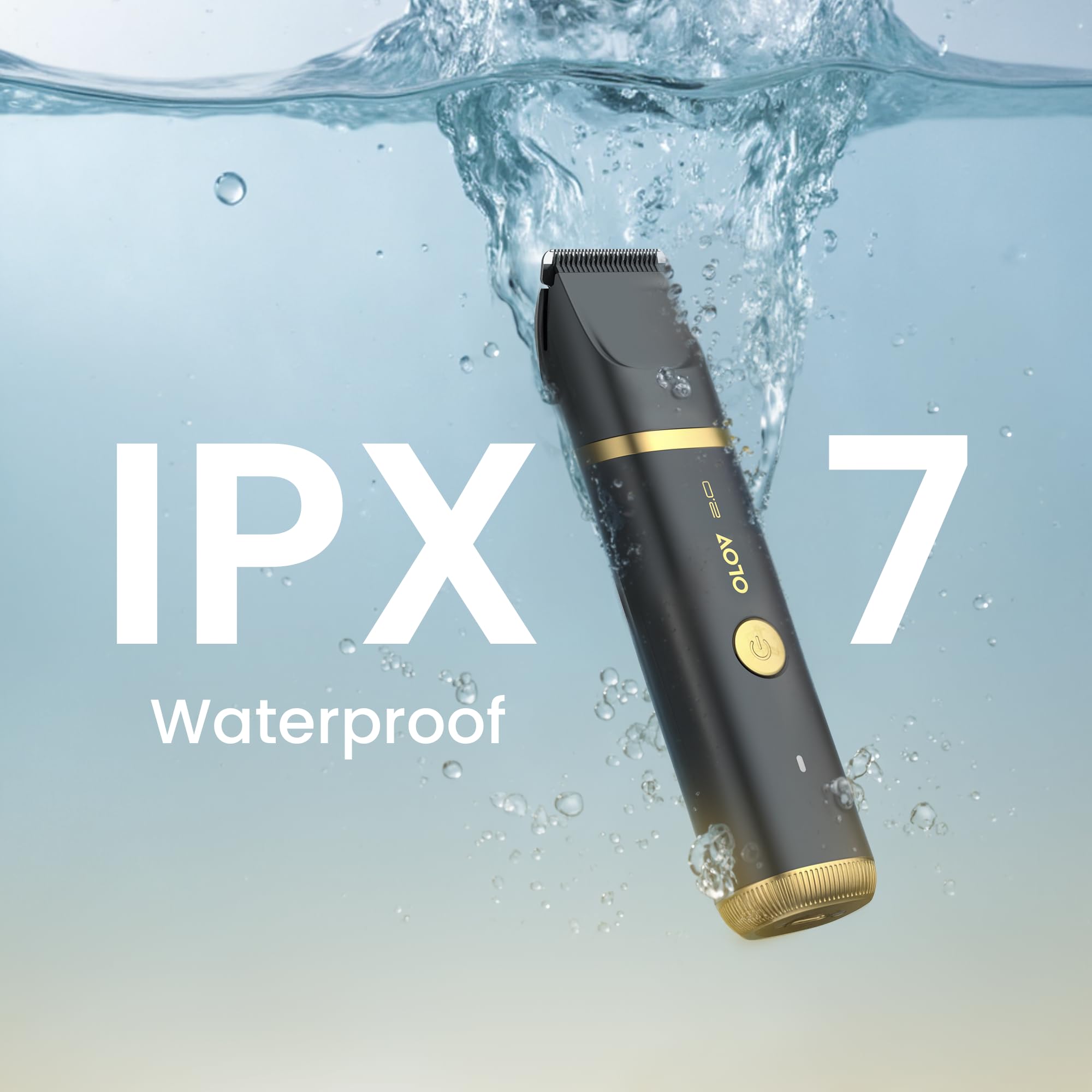 Olov 2.0 waterproof shower-use design enables easy cleanup and versatile styling.