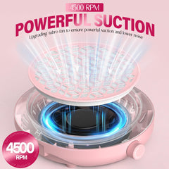 Olov Art Nail Dust Collector reusable filter enables easy cleaning and cost-efficient upkeep.
