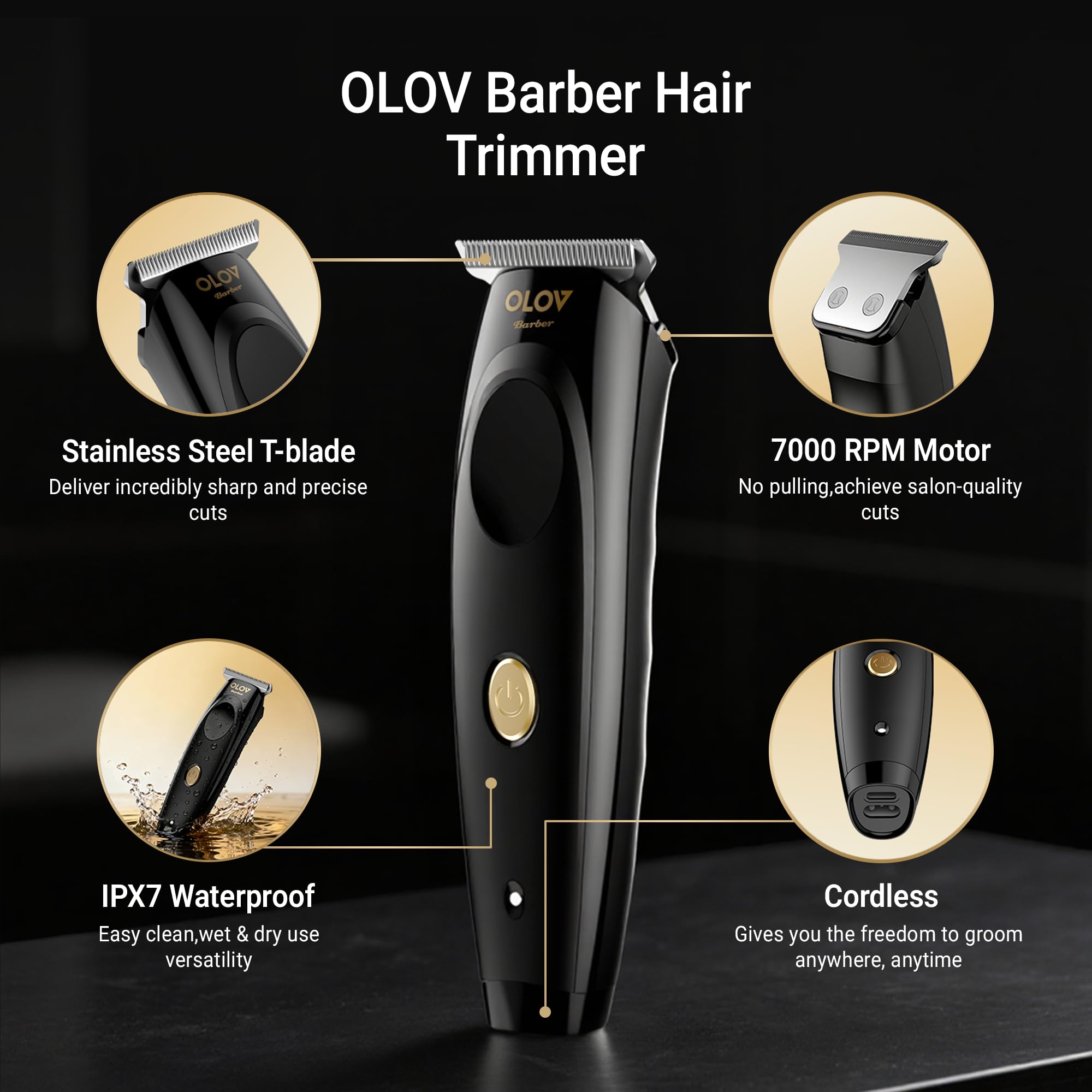 OLOV barber high torque 7000rpm motor for smooth cuts