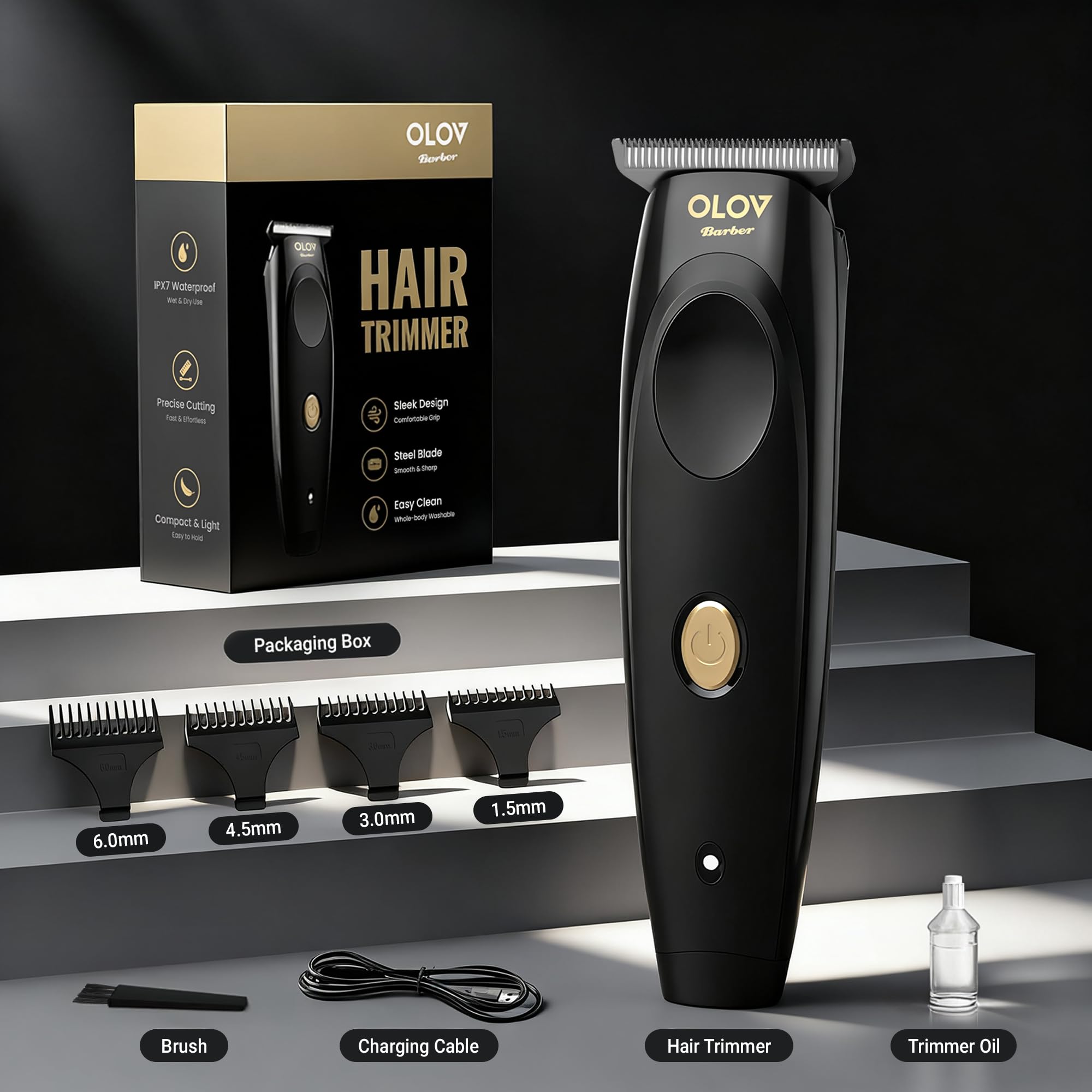 OLOV barber travel compact design for quick touch ups