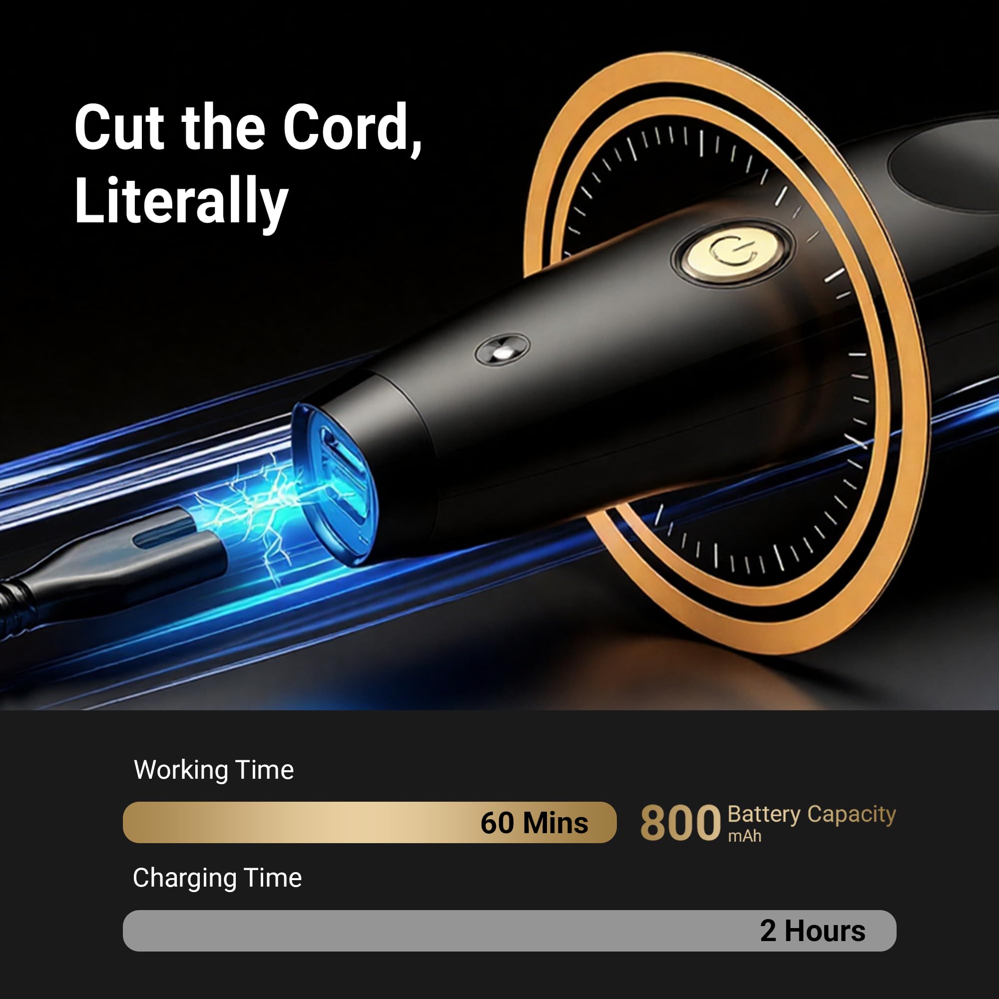 OLOV barber USB rechargeable battery for on the go grooming