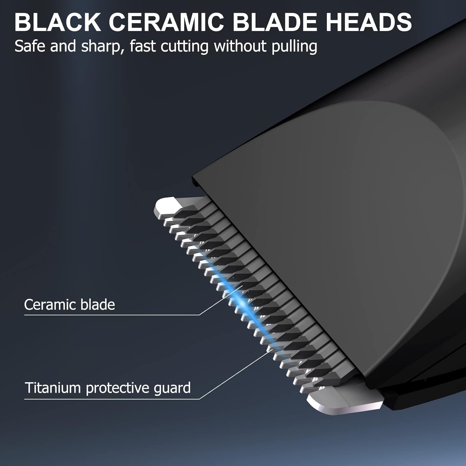 OLOV replaceable ceramic blade heads for smooth trimming without pulling