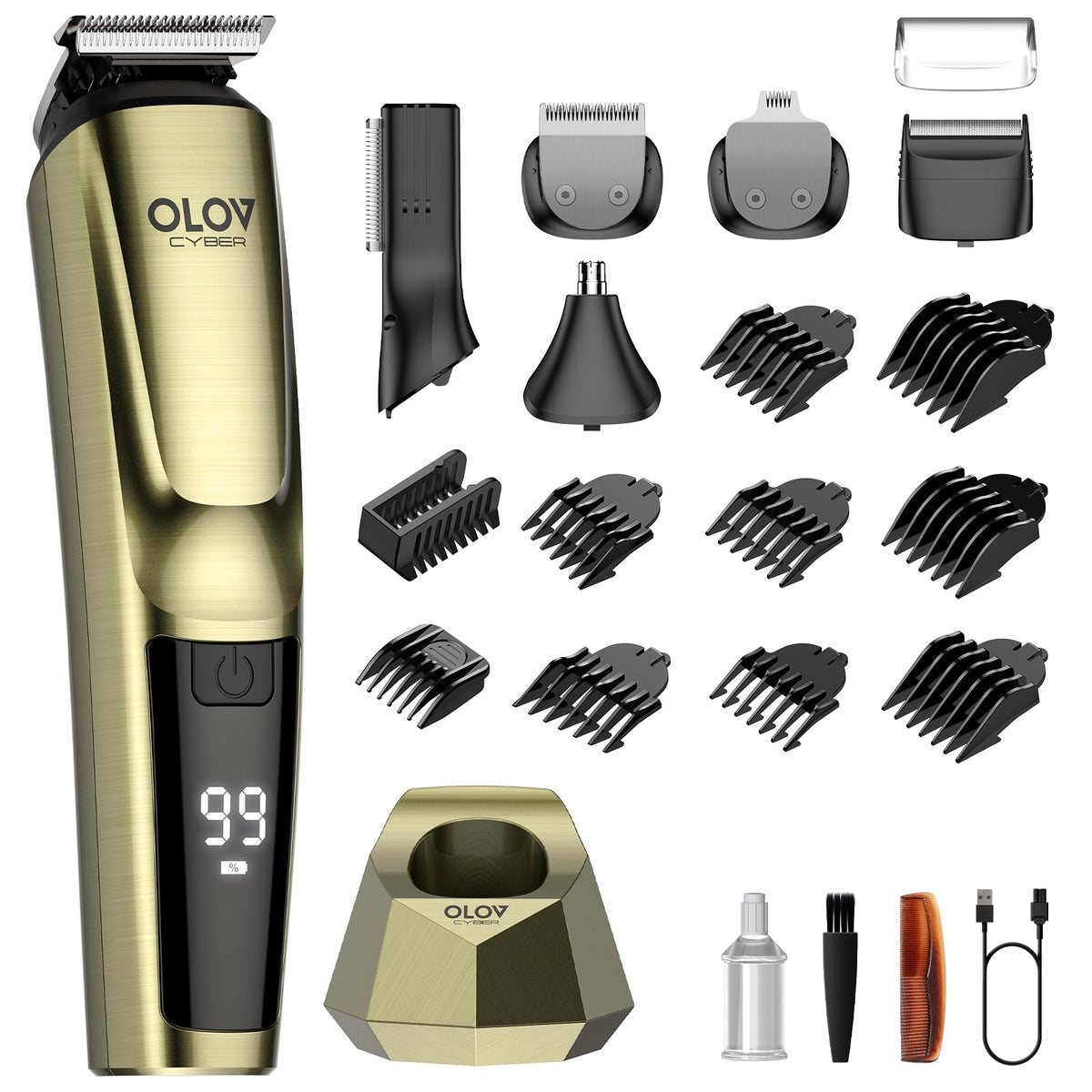 OLOV CYBER beard trimmer stand for organized grooming and ready access