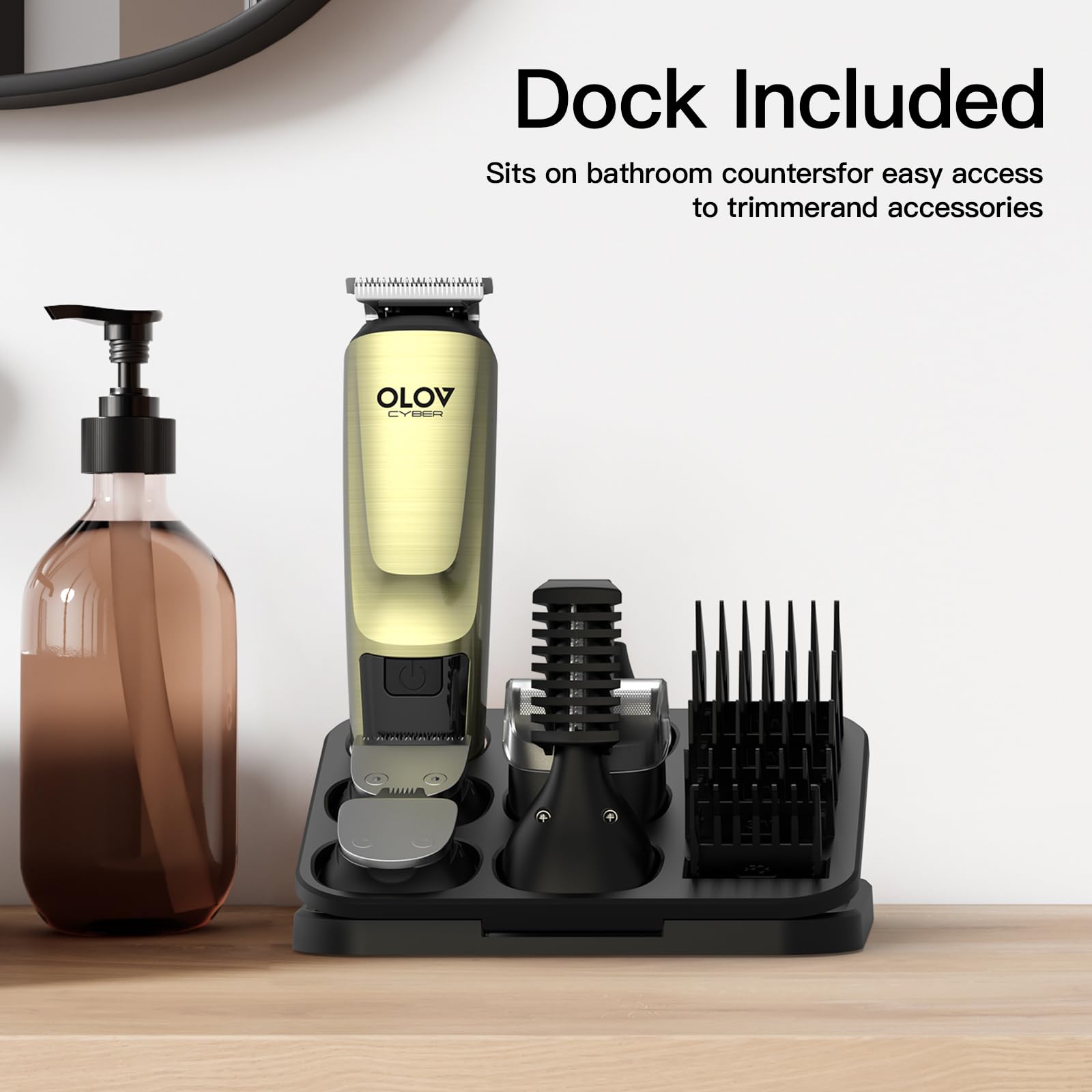 OLOV CYBER travel-friendly electric shaver fits in a bag