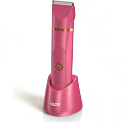 OLOV electric body trimmer front view for precise, skin-friendly grooming across the body.