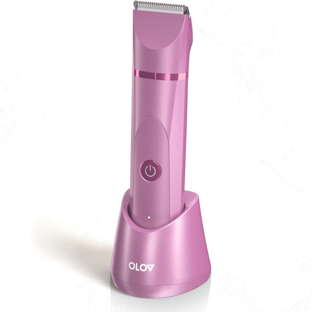 OLOV electric body trimmer front view for precise grooming and comfortable use.