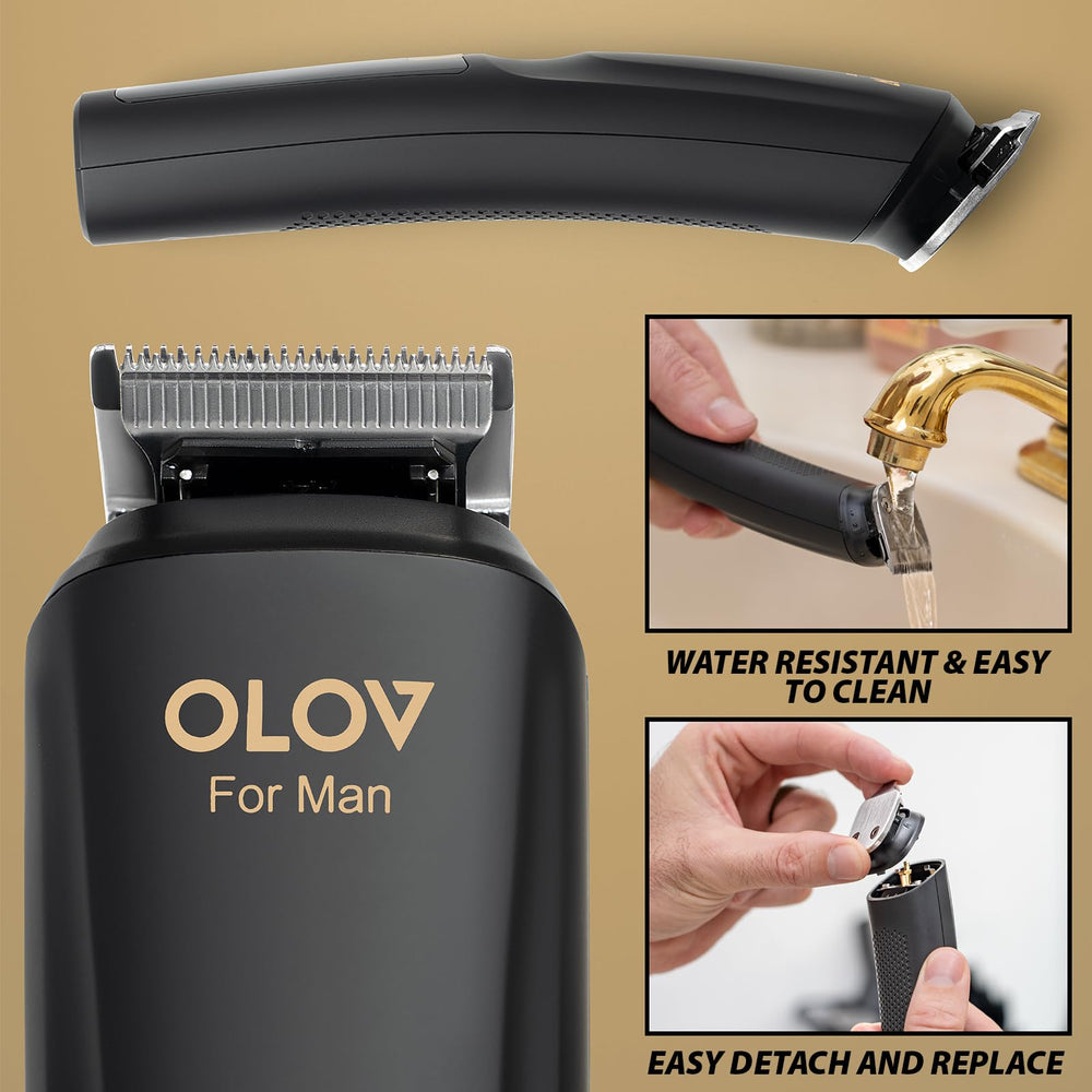 OLOV For Man body and face trimmer: versatile grooming across zones.