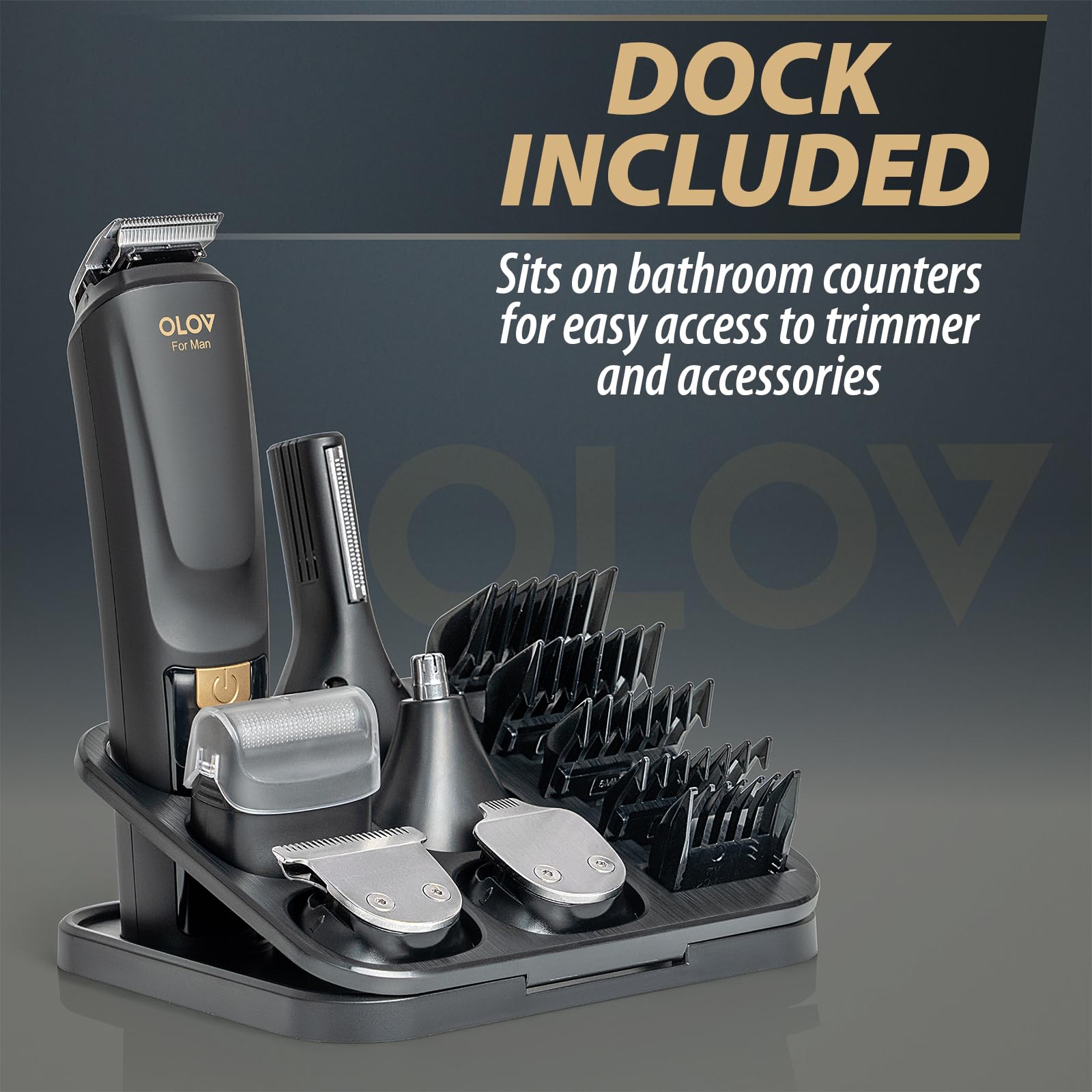 OLOV FOR MAN LED display and USB charging for easy power tracking