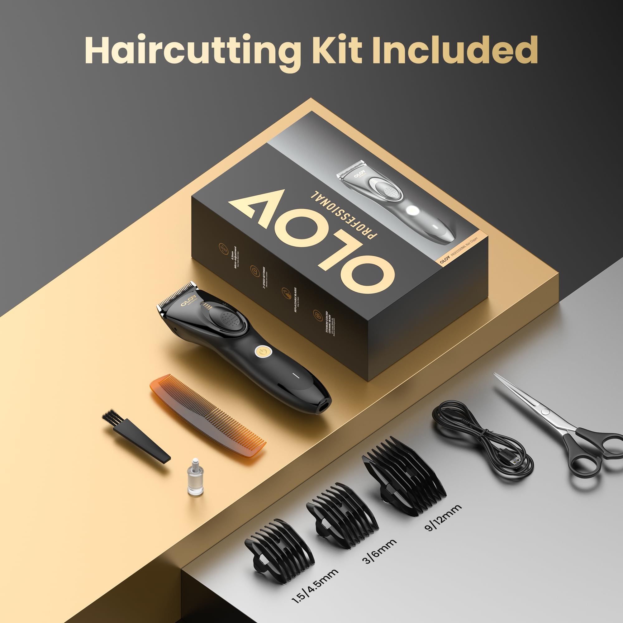 OLOV PROFESSIONAL all-in-one grooming kit suitable for the whole family