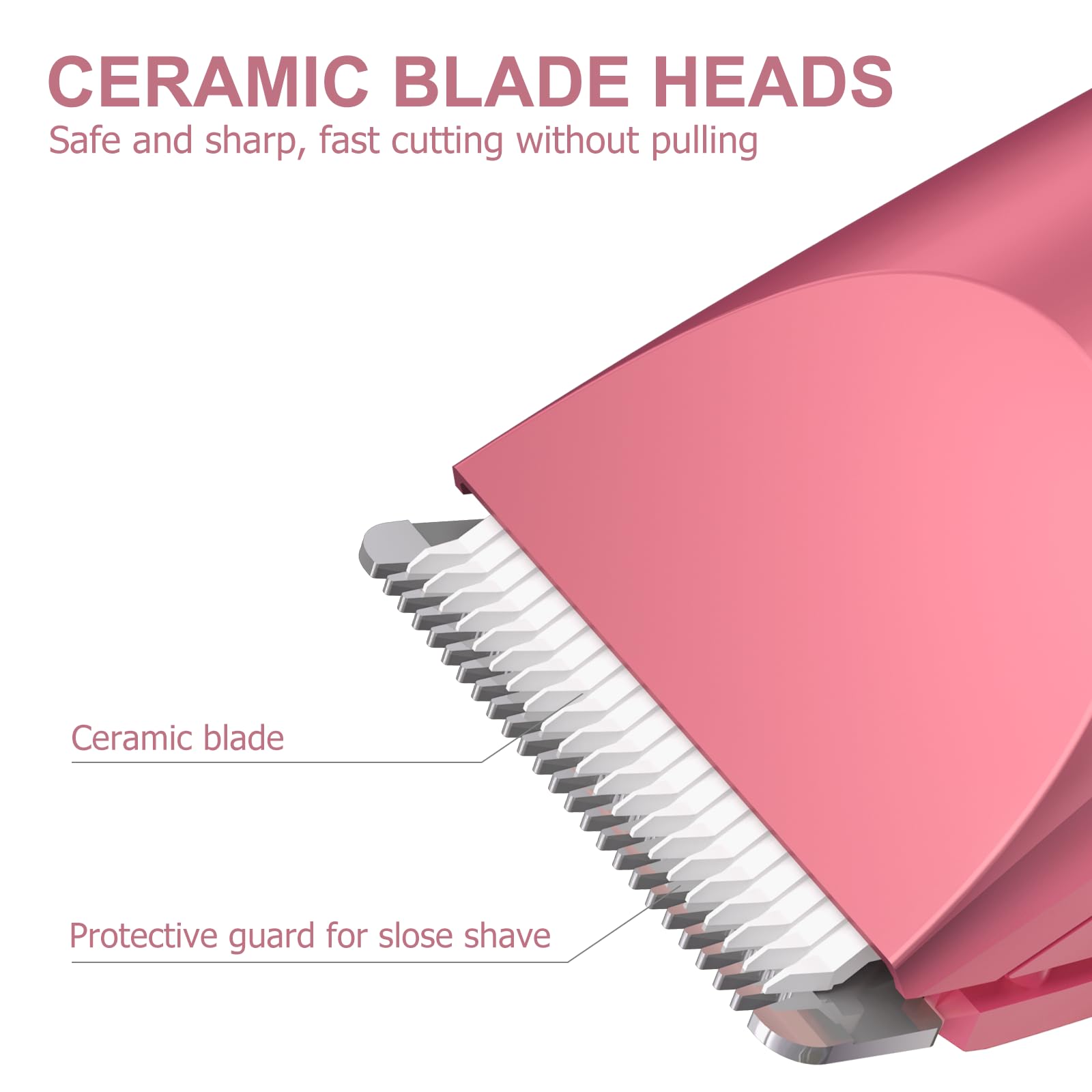 OLOV replaceable ceramic blade heads close-up showing long-lasting trimming performance.