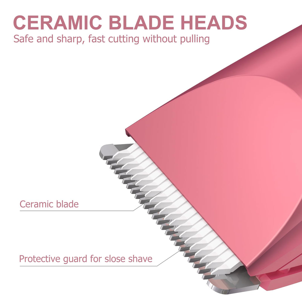 OLOV replaceable ceramic blade heads close-up showing long-lasting trimming performance.