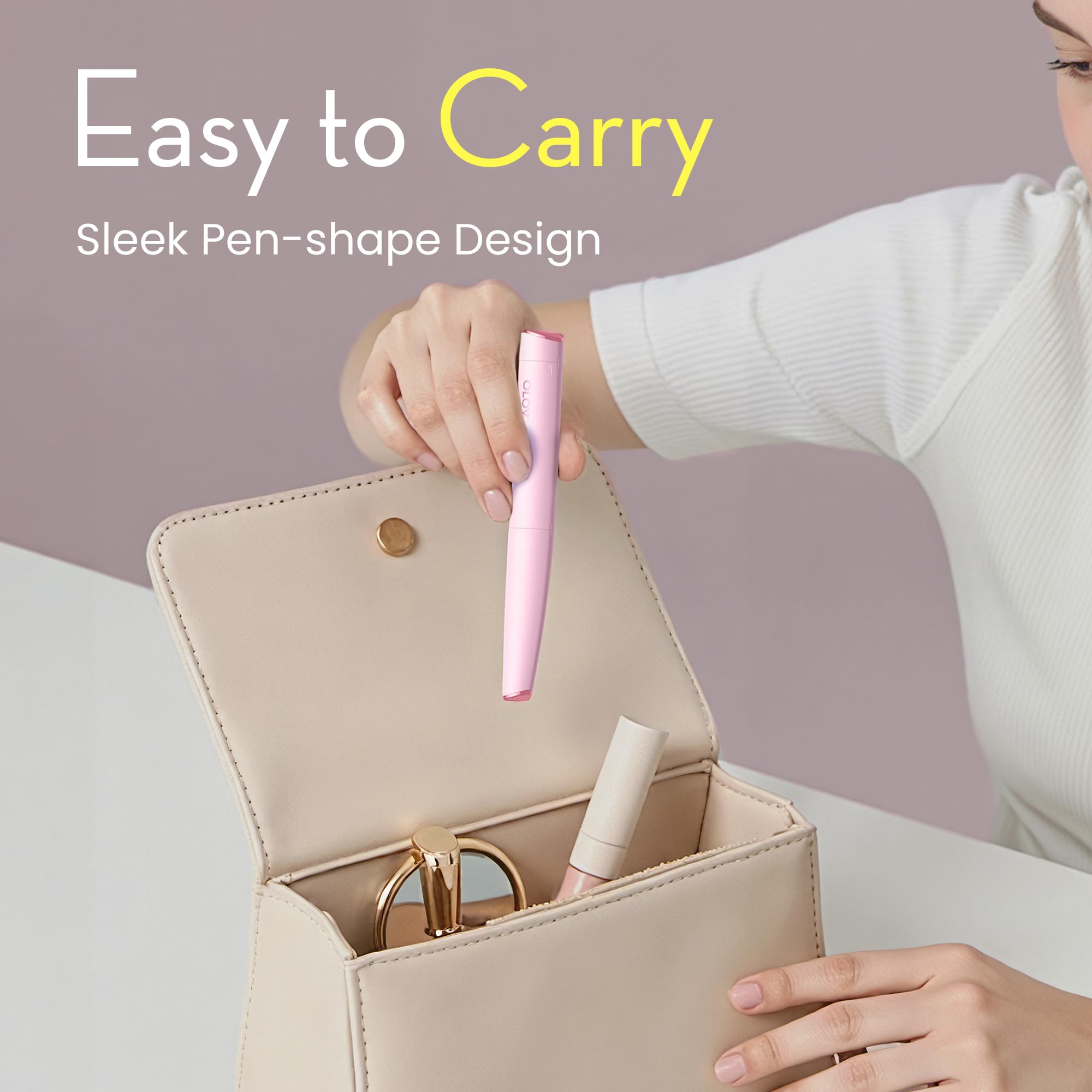 OLOV slim easy-clean detachable head rinses quickly after use