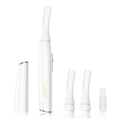 OLOV slim close-up of ultra-thin blades for precise, gentle hair removal
