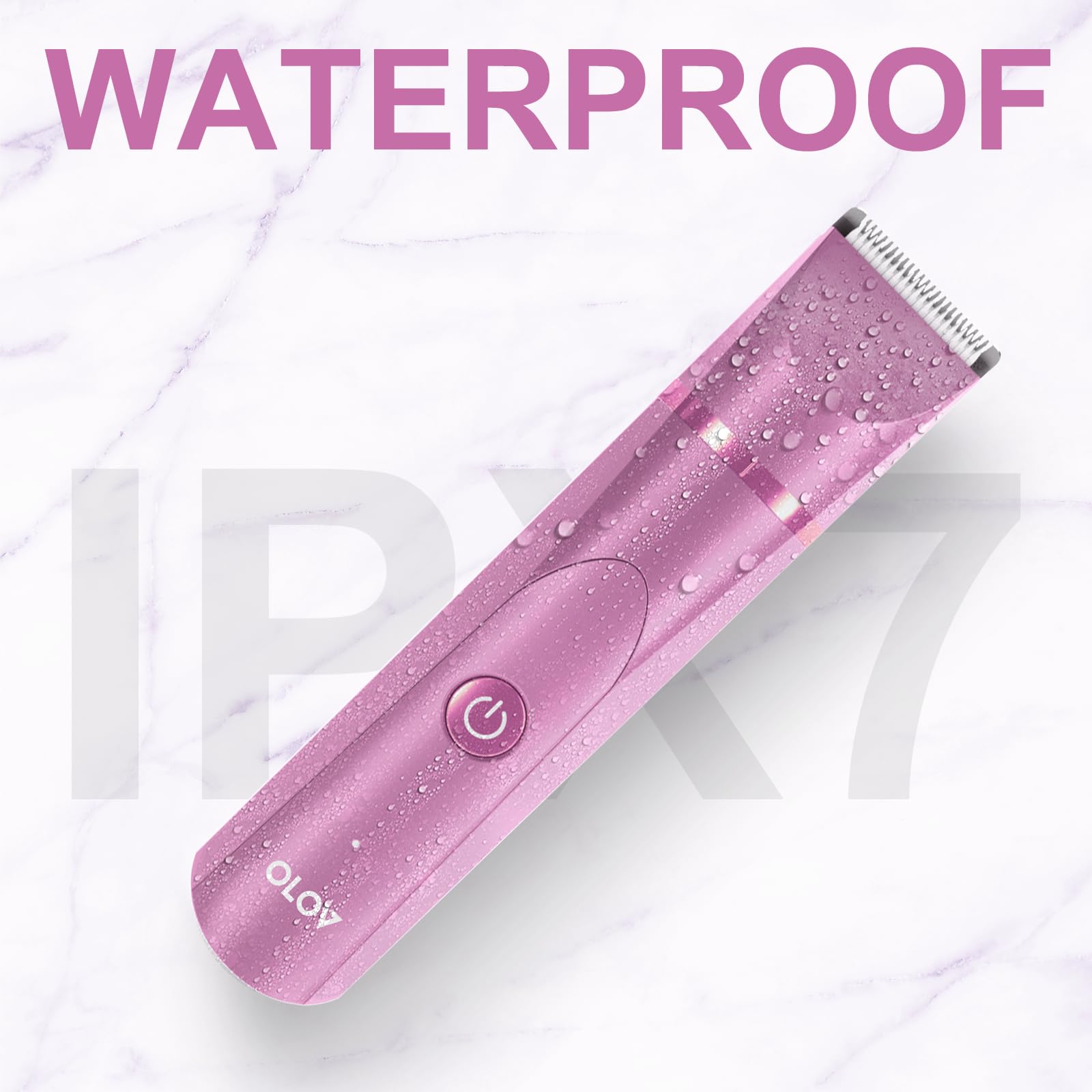 OLOV waterproof hygiene razor is easy to rinse after use.