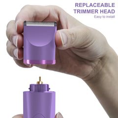 OLOV waterproof trimmer ready for shower use with easy cleanup