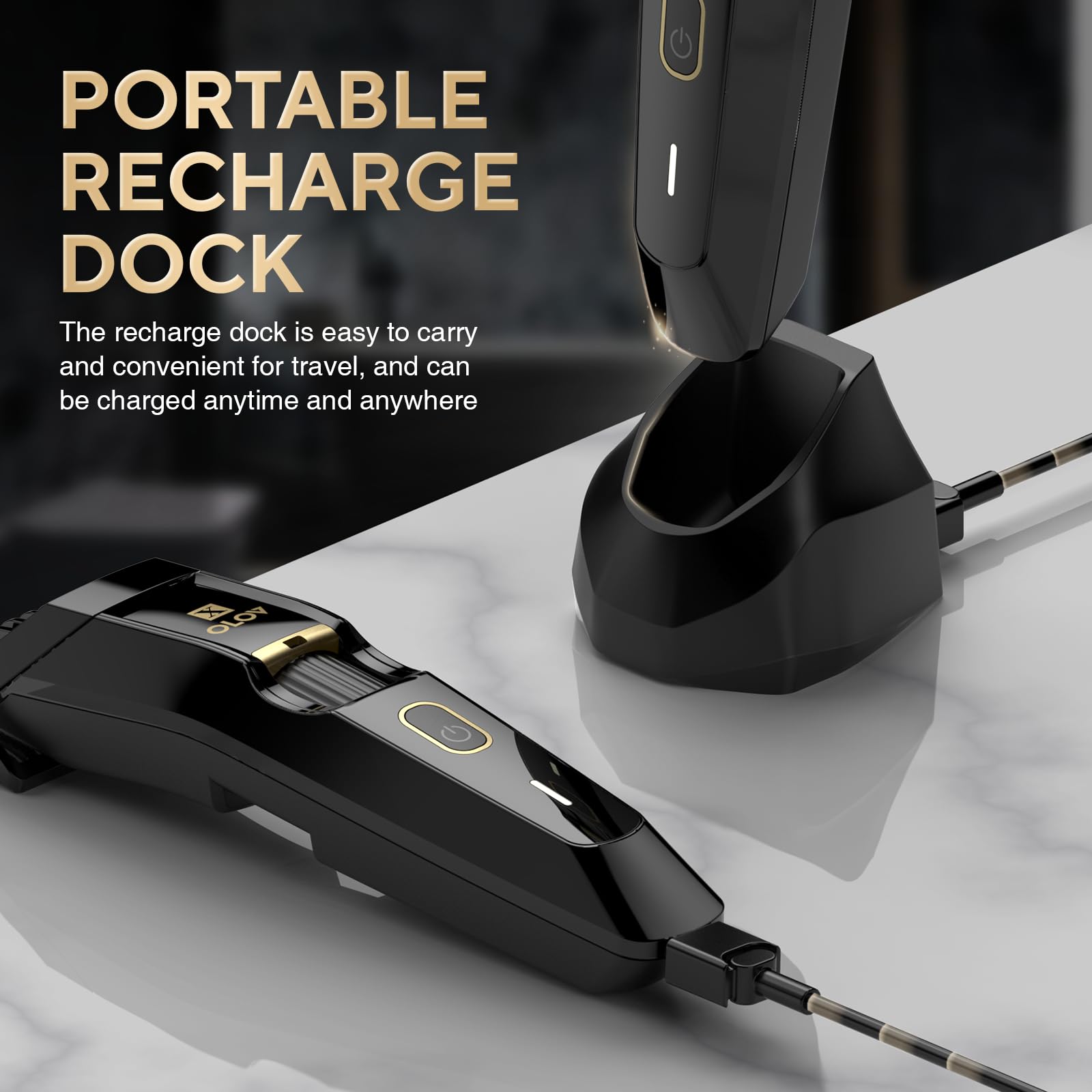 OLOV X ergonomic sleek grip enhances comfortable handling.