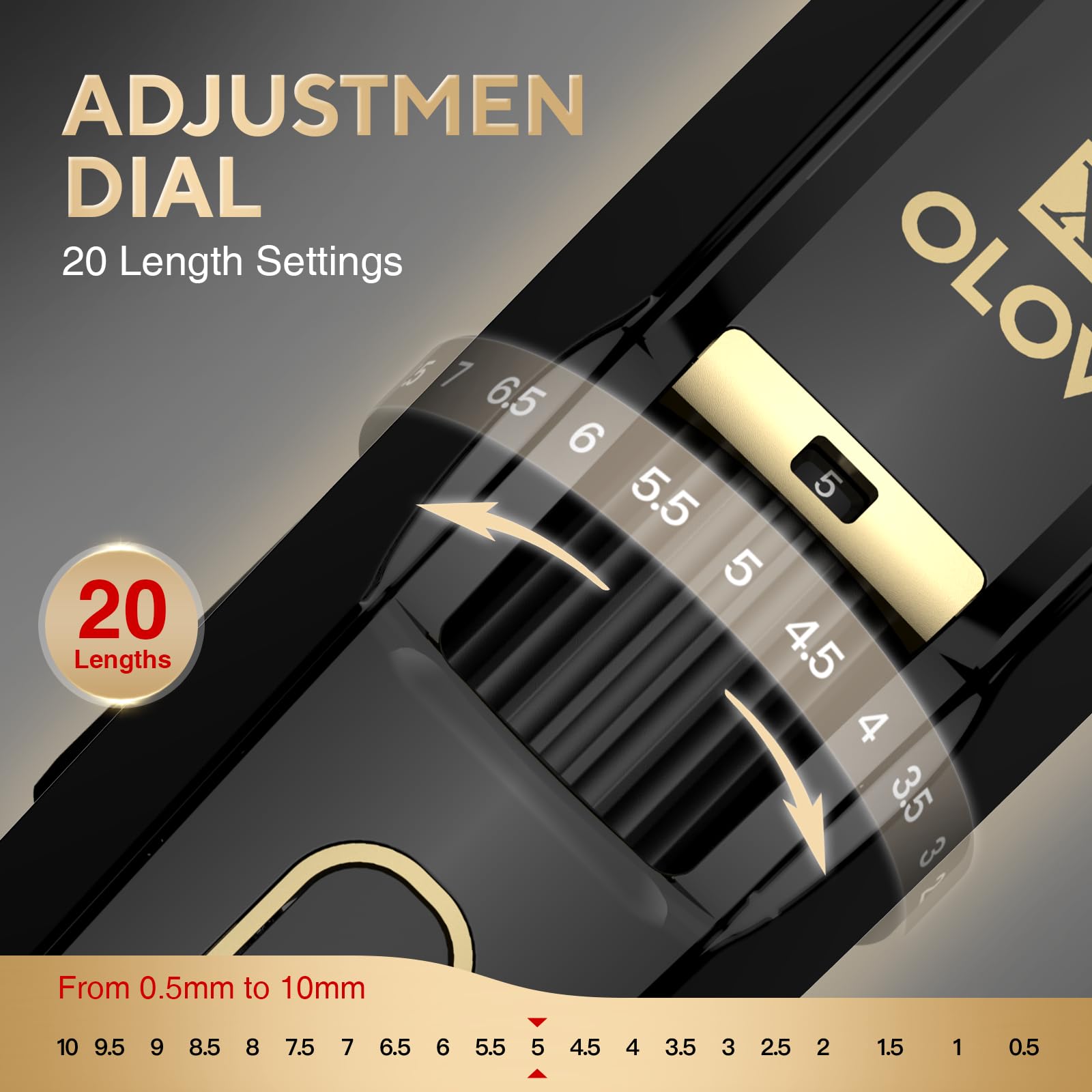 OLOV X replaceable stainless steel blades ensure smooth, irritation-free trimming.
