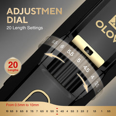 OLOV X replaceable stainless steel blades ensure smooth, irritation-free trimming.