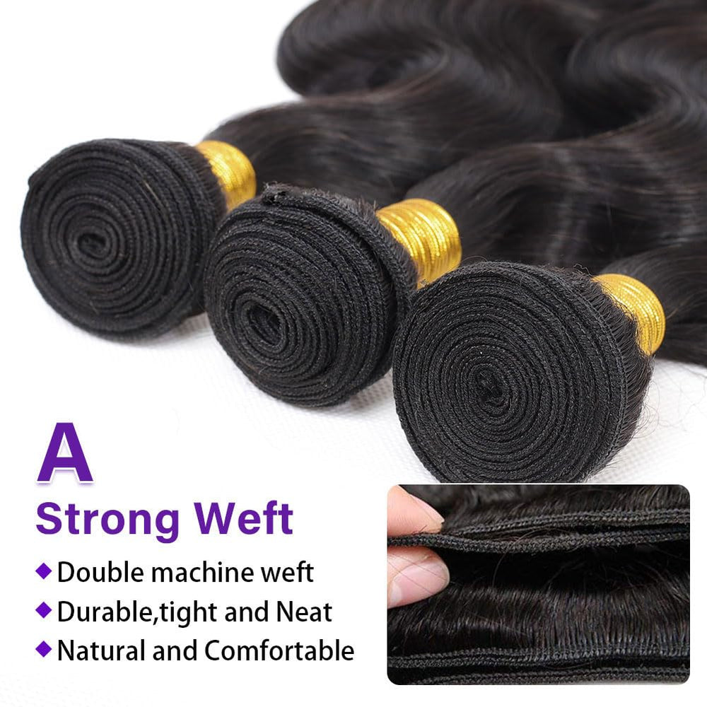 Olsmkis three bundles double weft closeup demonstrates durable, full-volume styling options.