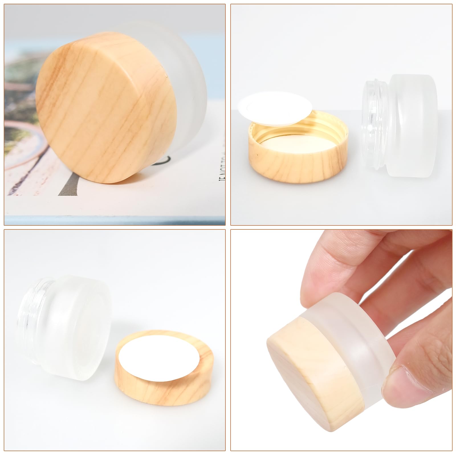 Olutacot easy-clean, refillable glass containers for reusable storage